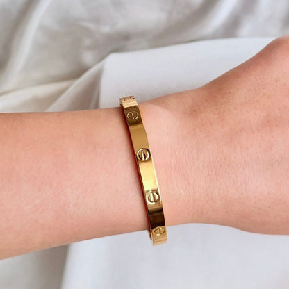Screw Motif Bangle with Screwdriver