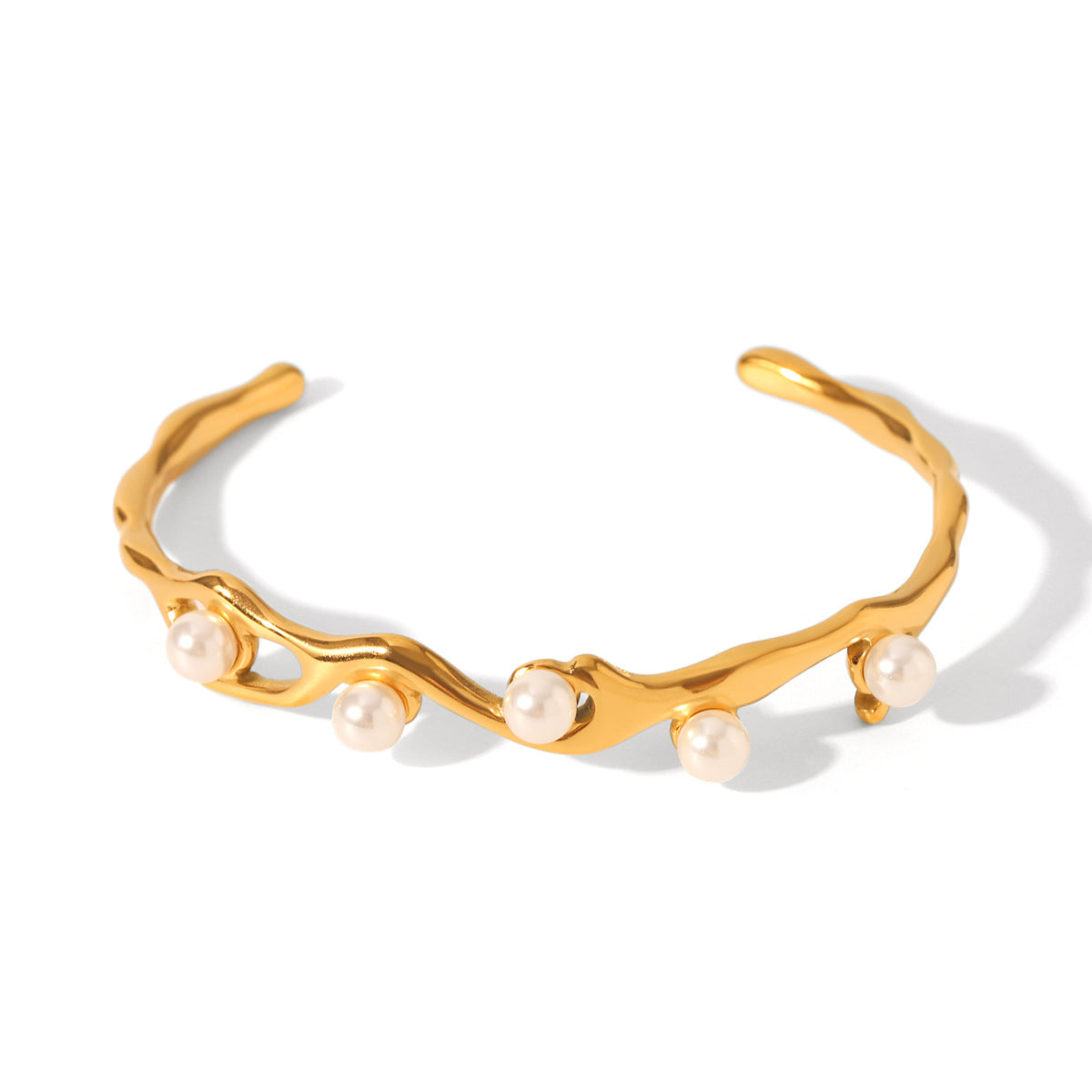 Open Pearl bangle, bracelet