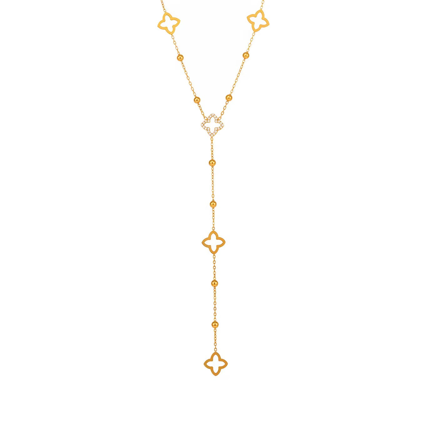 CLOVIELLE LARIAT NECKLACE