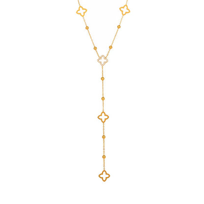 CLOVIELLE LARIAT NECKLACE