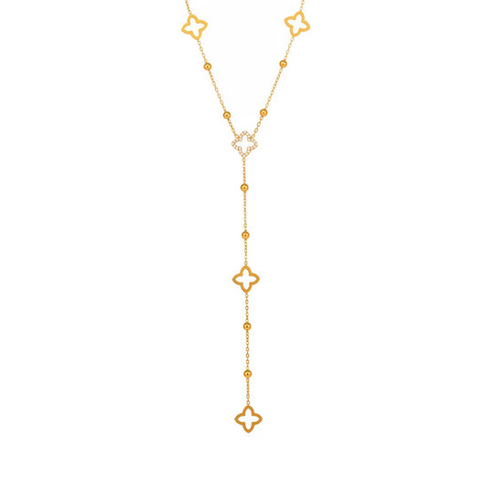 CLOVIELLE LARIAT NECKLACE