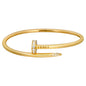 Gold Curved Nail Bangle