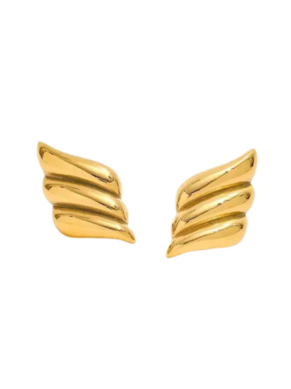 Wing-shaped Stud Earrings
