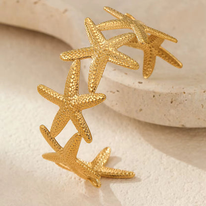 Starfish Design Bangle Bracelet