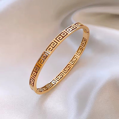 Greek Spiral-Pattern Bangle