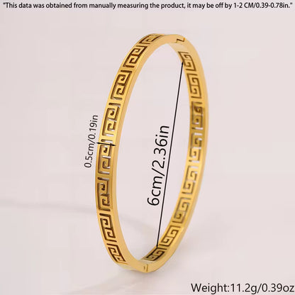 Greek Spiral-Pattern Bangle