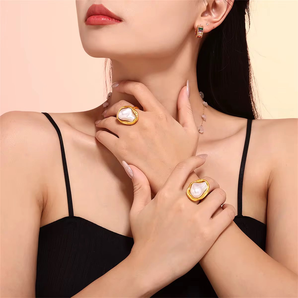 Baroque Pearl Ring