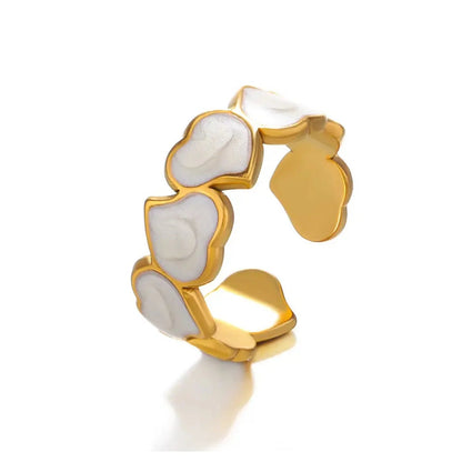 Pearl Hearts Ring
