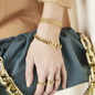 Double-D Design Bracelet and Chain Necklace