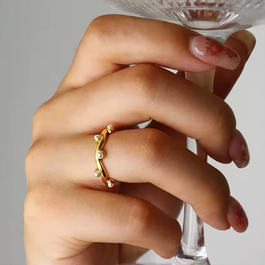 Open Pearl Ring