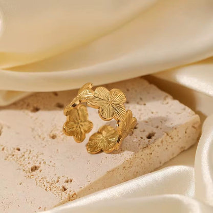Flower Open Ring